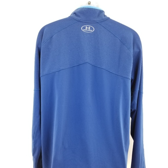 Under Armour RUN Men's Gray /Blue Shirt Size XL Fi - Picture 5 of 6